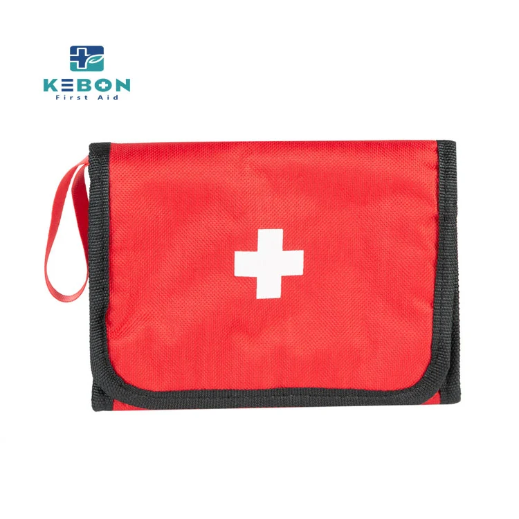 Red Tri-Fold First Aid Kit Red Tri-Fold First Aid Kit
