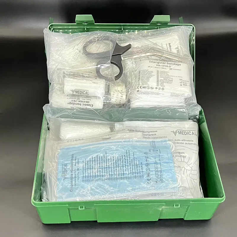 Bộ sơ cứu y tế tại nơi làm việc – Tuân thủ MDR & DIN 13157 | Vỏ PP chống nước & di động